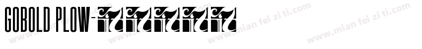 gobold plow字体转换